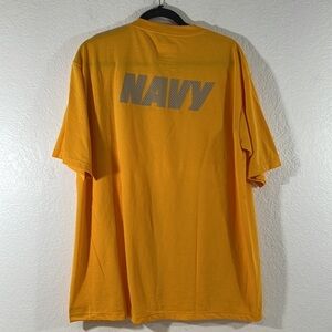 SOFFE Official Authentic US NAVY Military PT Yellow Reflective Shirt Size Large